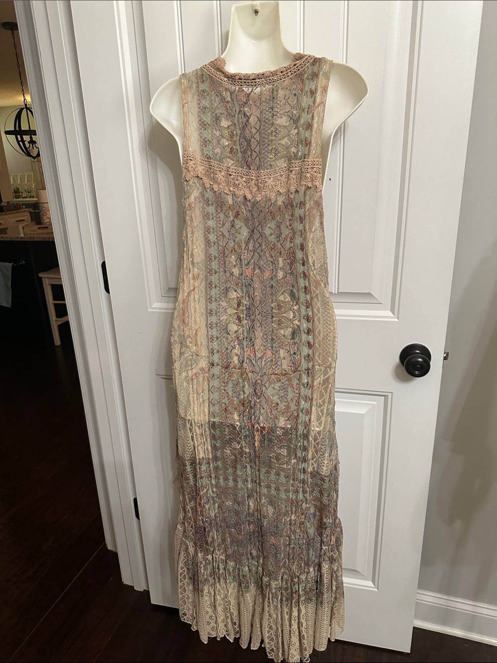 Origami Sleeveless Duster Vest Small - Picture 4 of 5
